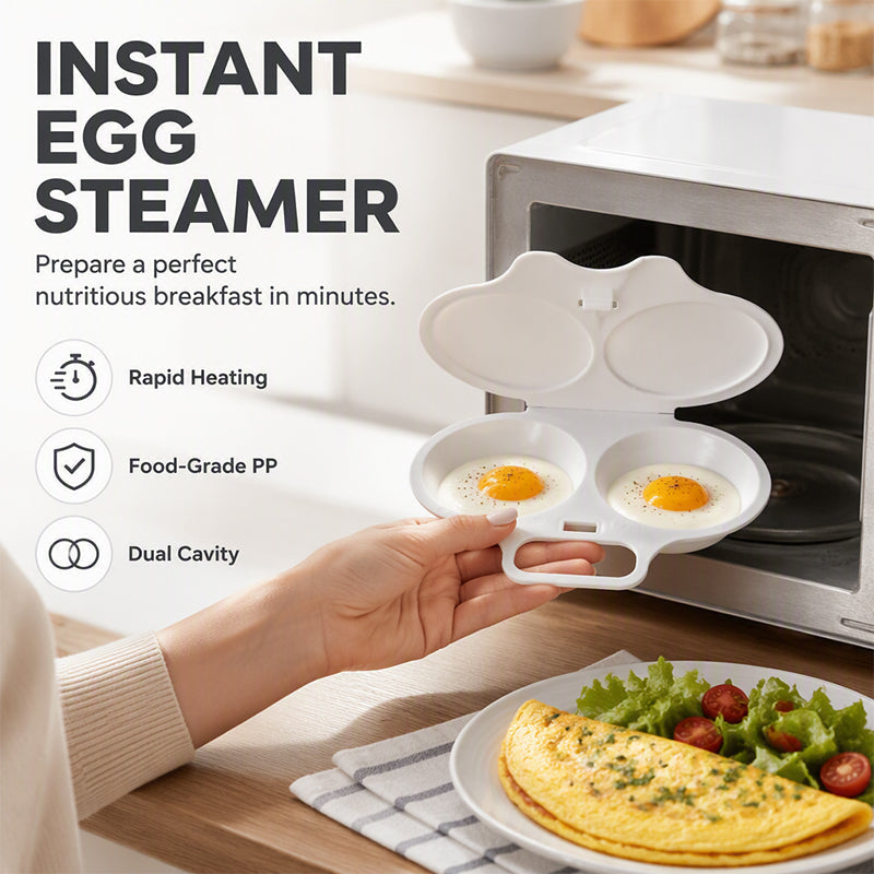 🎁News 2026 – 50% discount💥Microwave egg cooker with lid and handl