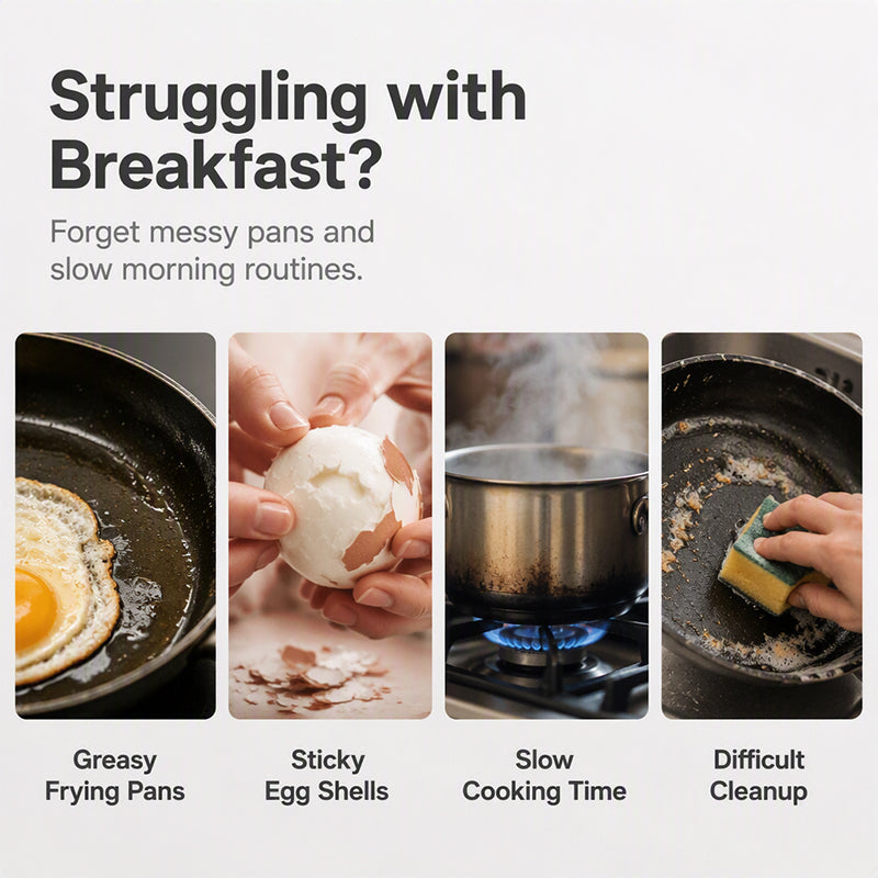 🎁News 2026 – 50% discount💥Microwave egg cooker with lid and handl
