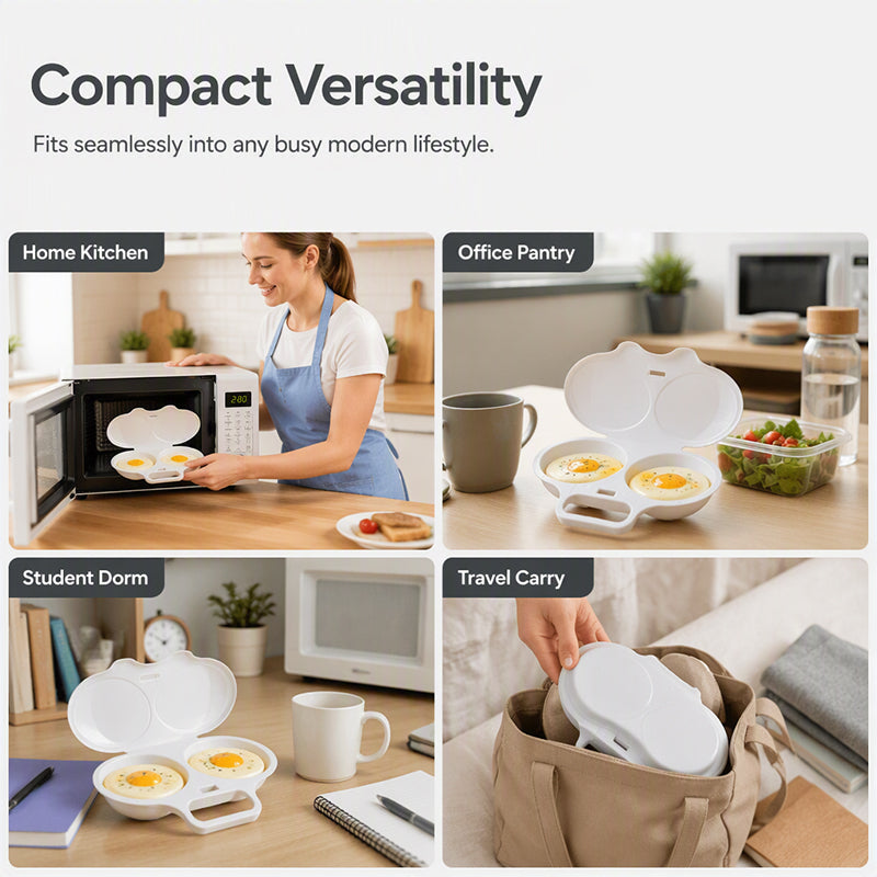 🎁News 2026 – 50% discount💥Microwave egg cooker with lid and handl