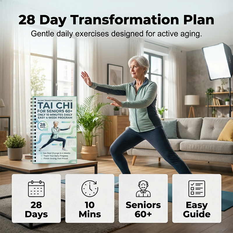 📘 50% OFF NOW! 🧘 Tai Chi Practice Book for Seniors & Beginners – 28-day program, 10-minute daily exercises & beginner-friendly moves – perfect for strength, balance and relaxation 🌿