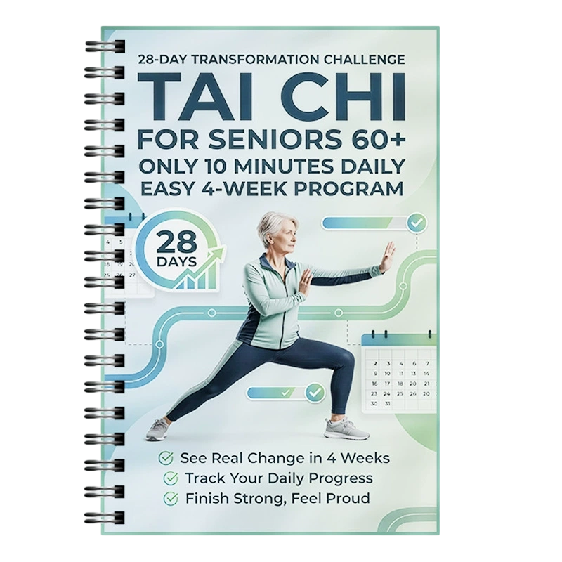 📘 50% OFF NOW! 🧘 Tai Chi Practice Book for Seniors & Beginners – 28-day program, 10-minute daily exercises & beginner-friendly moves – perfect for strength, balance and relaxation 🌿
