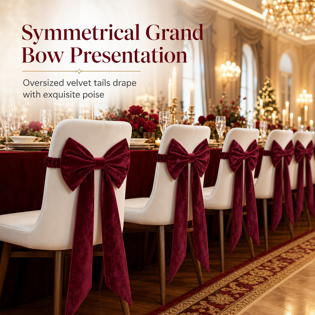 ⏳🔥50% OFF FOR A LIMITED TIME! ⏰🎀Large velvet Christmas bow - elegant decoration for the Christmas tree and home