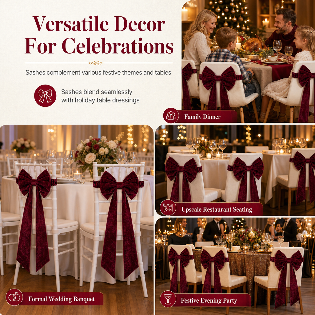 ⏳🔥50% OFF FOR A LIMITED TIME! ⏰🎀Large velvet Christmas bow - elegant decoration for the Christmas tree and home